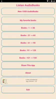 Listen AudioBooks android App screenshot 1